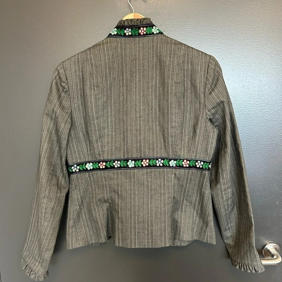 Nanette Lepore vintage floral embroidered blazer size 8 great condition - Picture 10 of 10